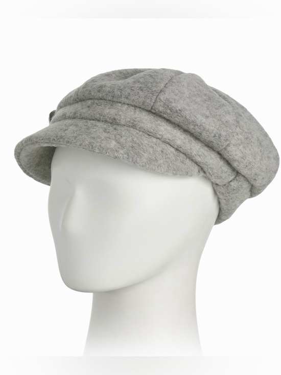 COMPLIT Wool Blend Gray Newsboy Cap main image 7